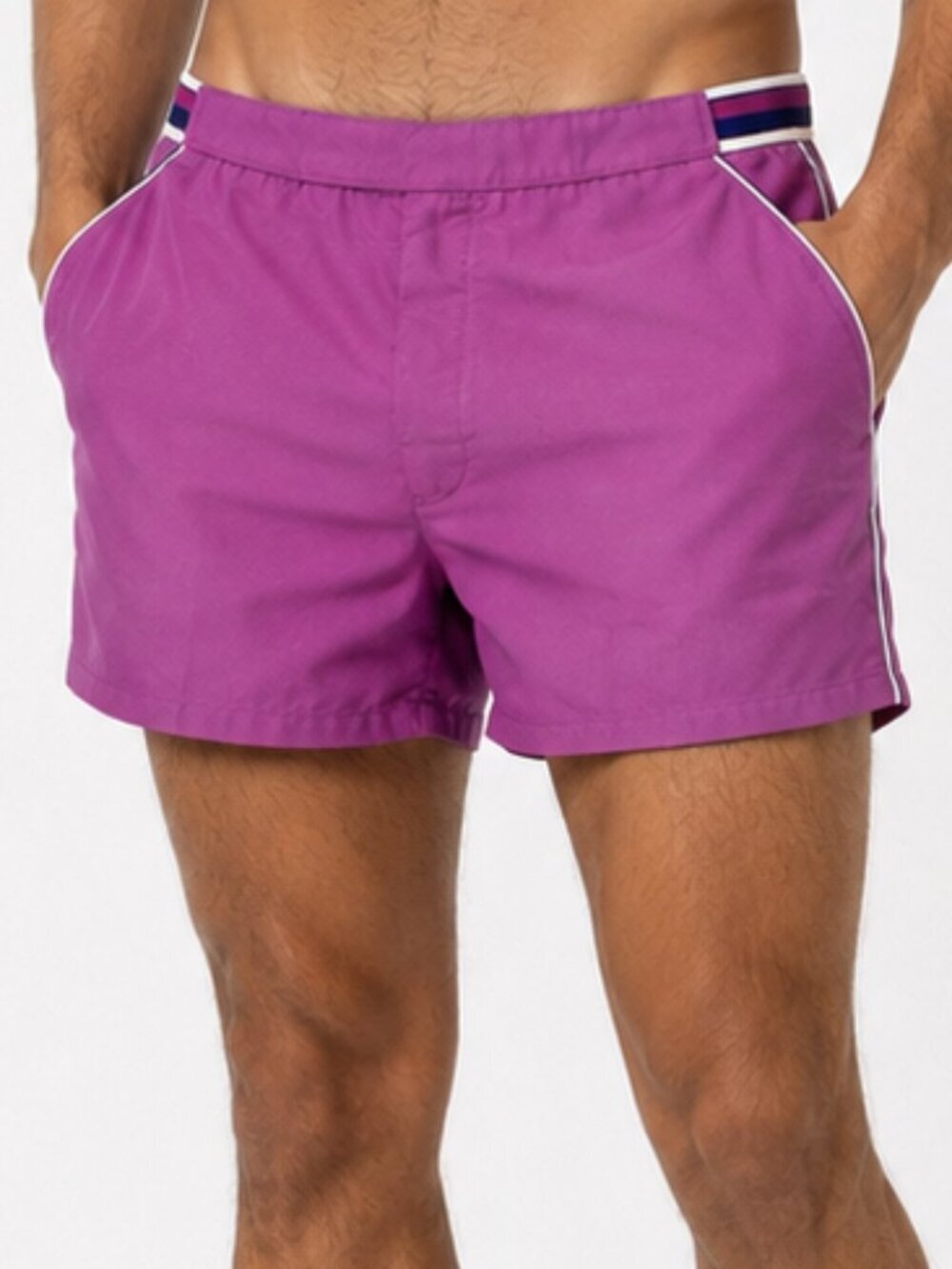 JANTZEN Tennis Gym Shorts Purple Mens Medium 36 VINTAGE 80s